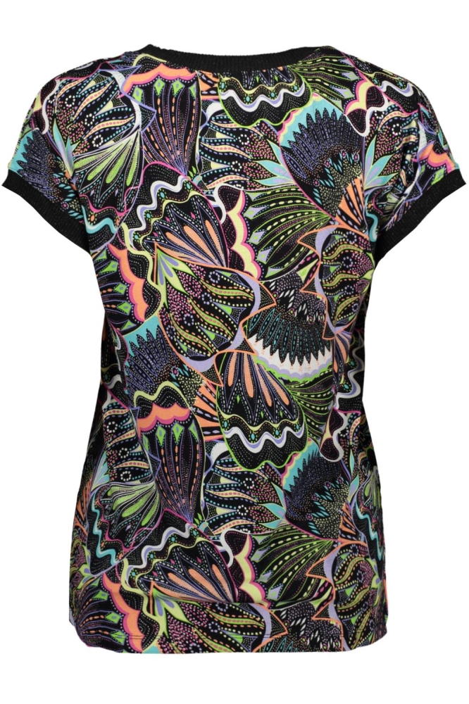 SARAH T SHIRT MET PATROON 42058 60 Blue/Green/Orange